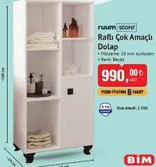 RUUM STORE RAFLI ÇOK AMAÇLI DOLAP